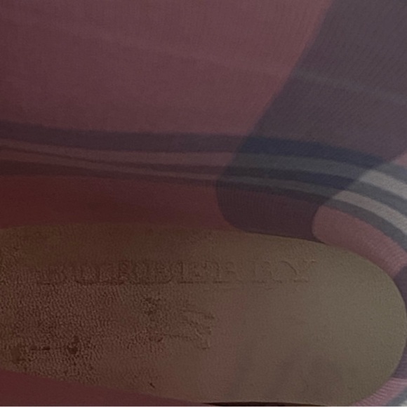 BURBERRY Check Rain Boots Red - Picture 10 of 16